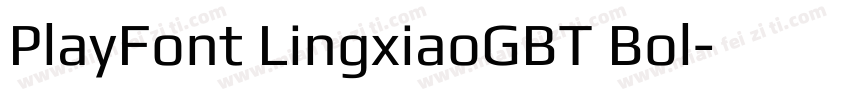 PlayFont LingxiaoGBT Bol字体转换